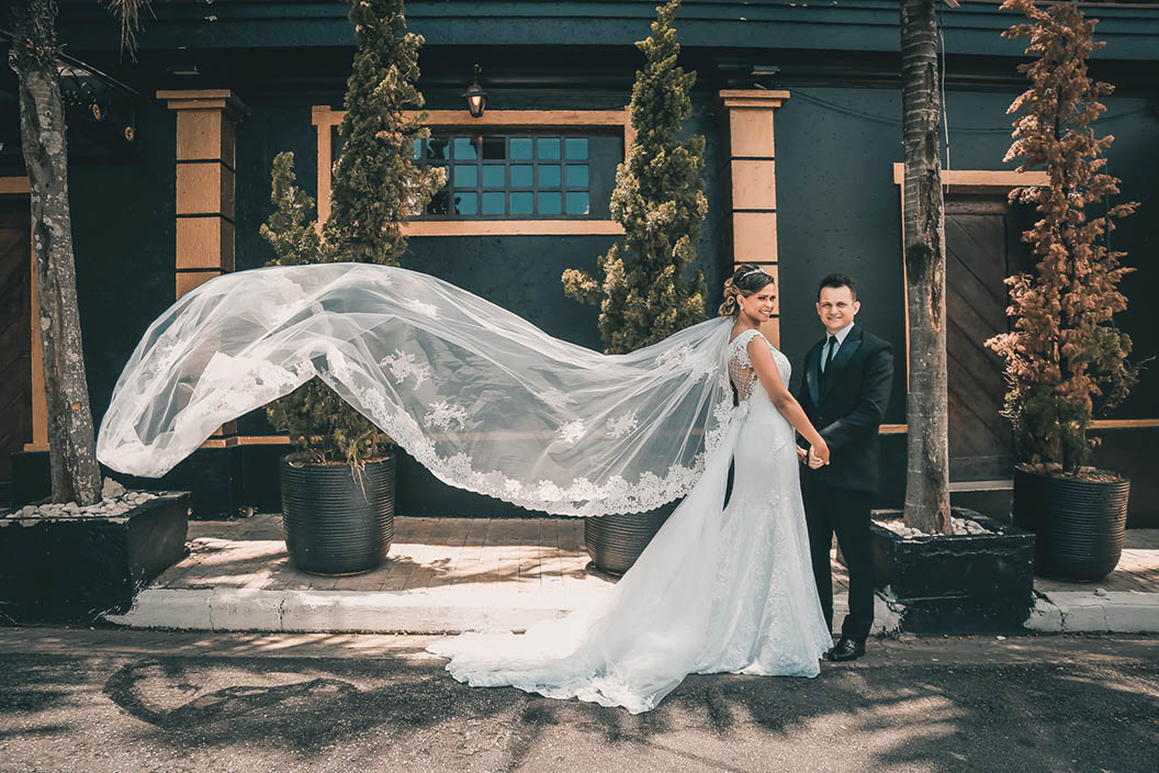 13-Cathedral-length veil
