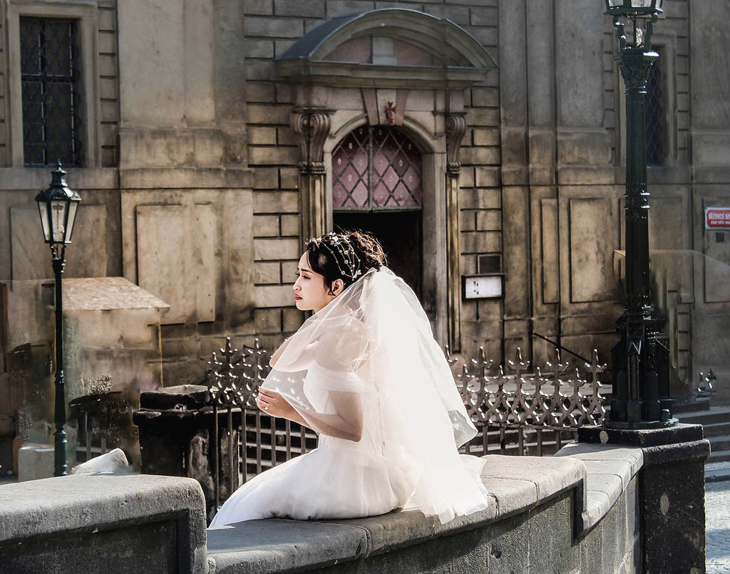 23-Heart shape veil