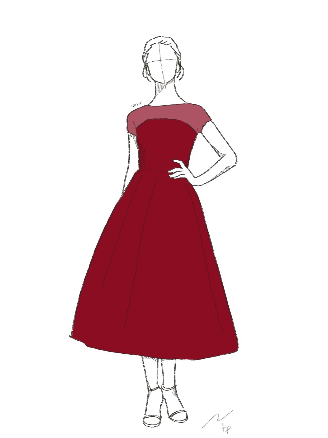 37-18-Tea-Length Gown