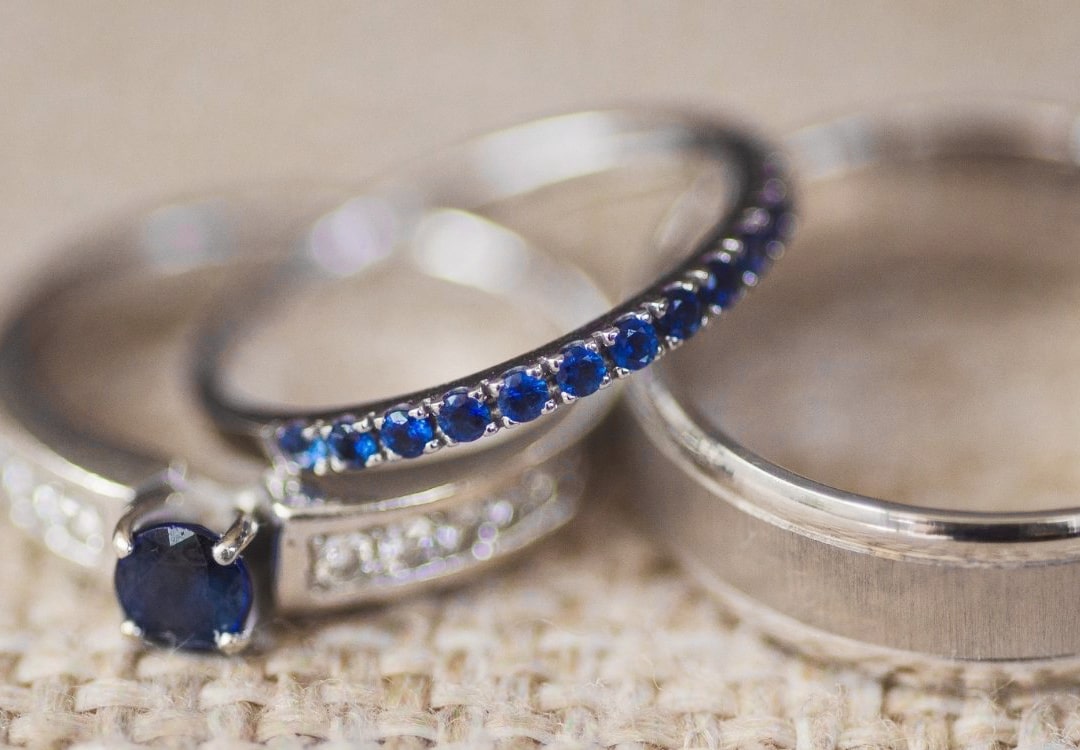 eternity blue sapphire ring