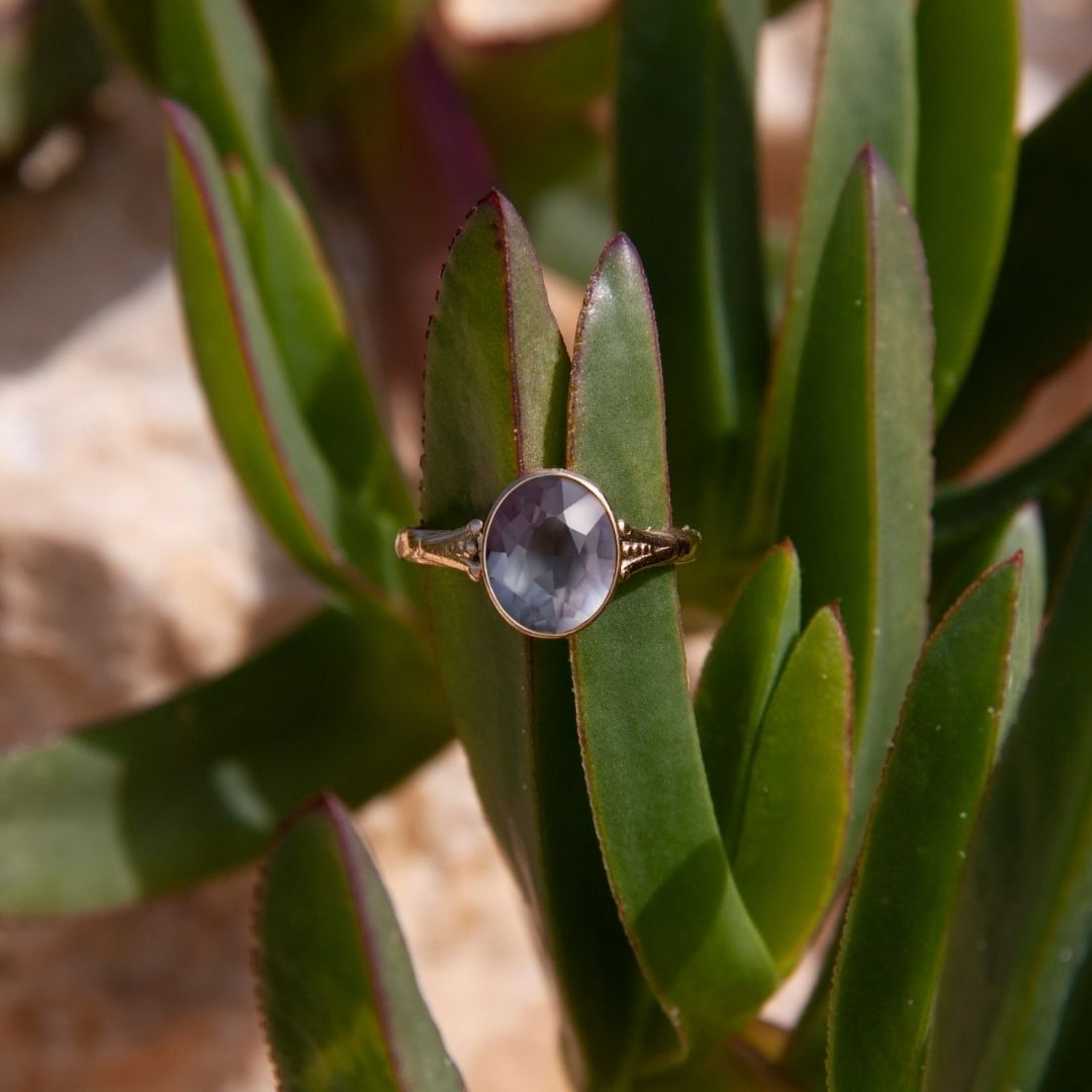natural alexandrite ring