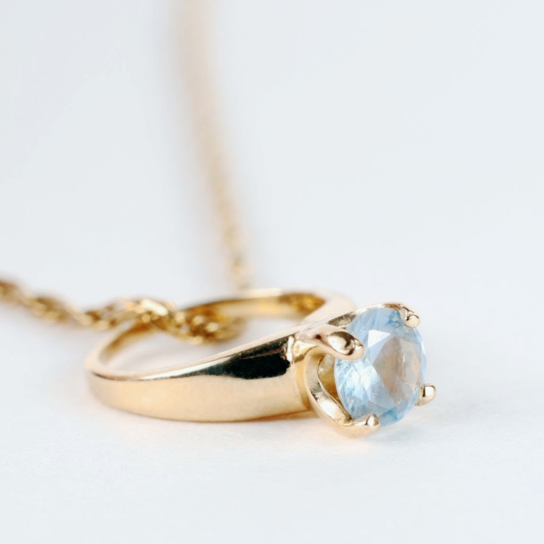 natural aquamarine ring