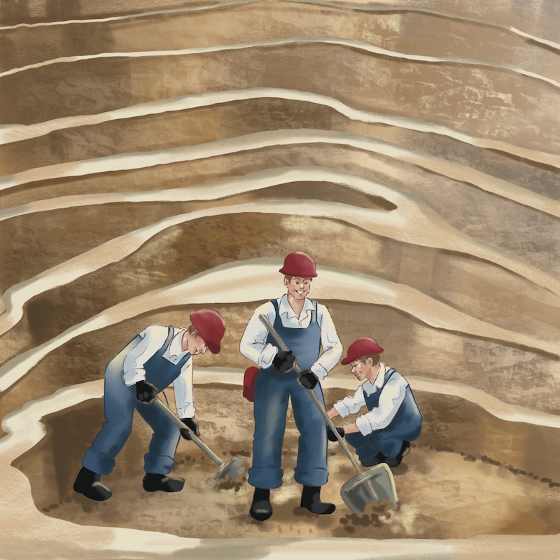 natural diamond mine