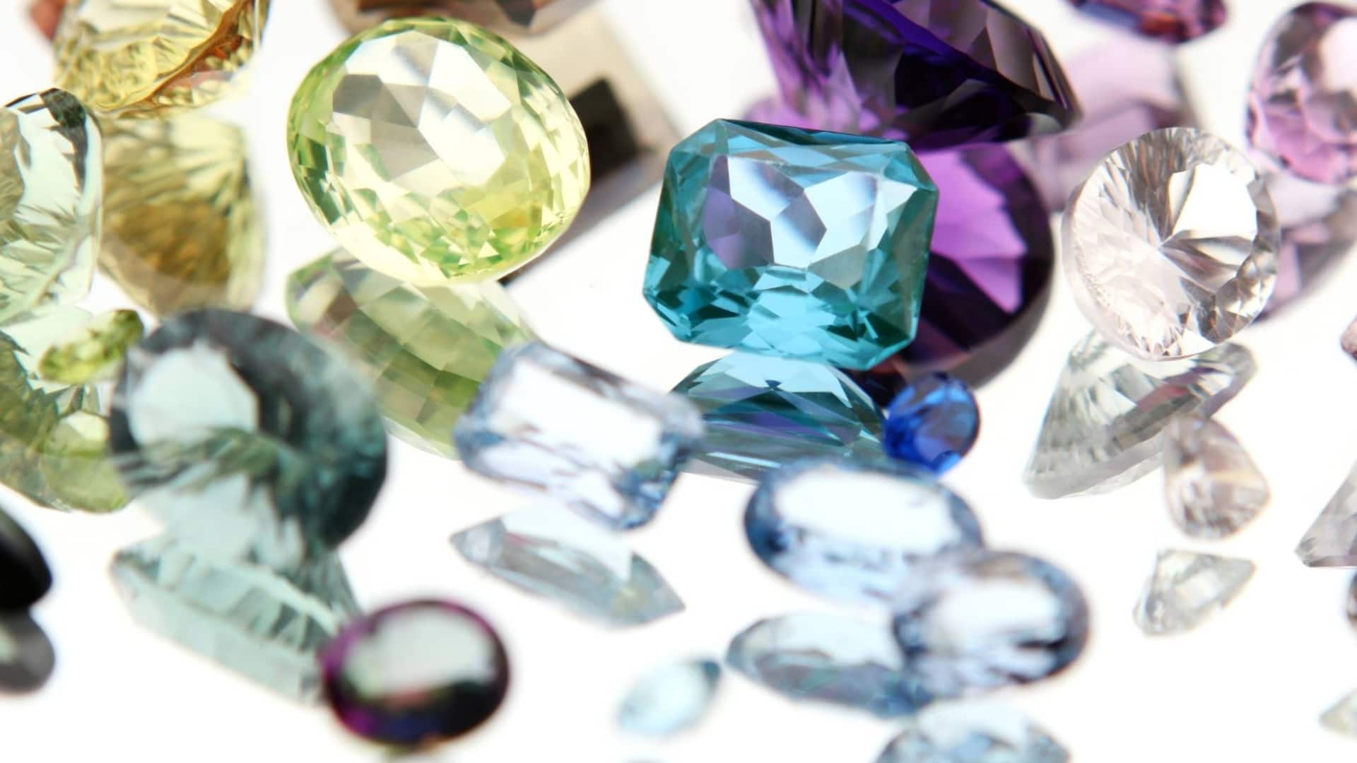natural gemstone in many hue