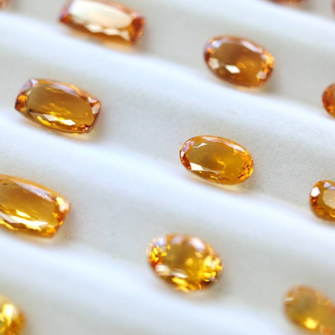 saturation of natural topaz